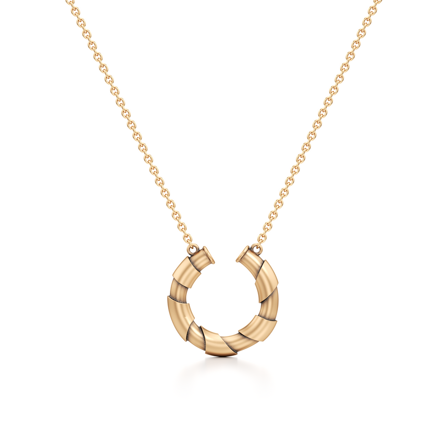 Golden Coil pendant