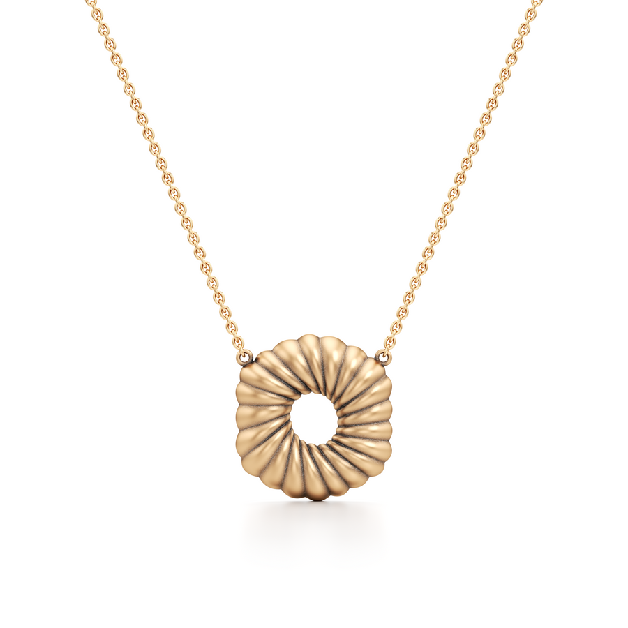 Golden Seashell Pendant