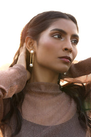 Stretched Pearl Earrings